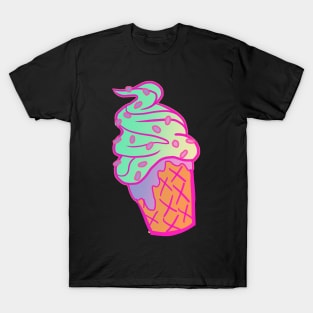 Neon Ice cream cone T-Shirt